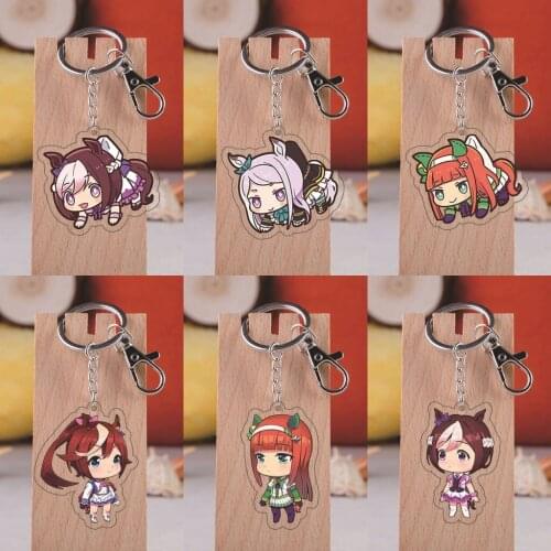 Umamusume: Pretty Derby Special Week Key Chains Two-sided Keychain Cosplay Acrylic Pendant Keyring Prop
