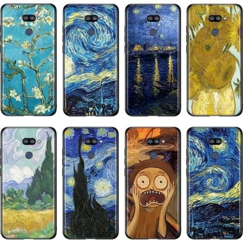 Van Gogh sun Flower For LG K22 K71 K61 K51S K41S K30 K20 2019 Q60 V60 V50 V40 V35 V30 G8 G8S G8X ThinQ Phone Case