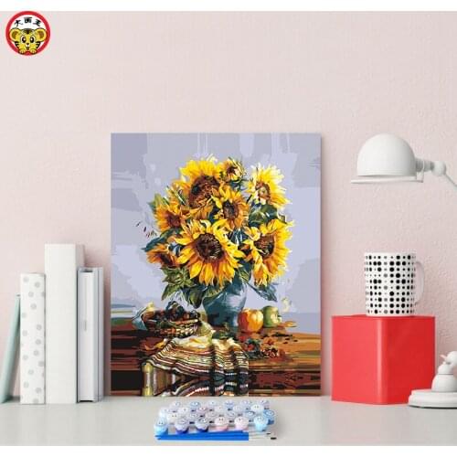 Digital painting art painting handmade gift decoration window sun sunbathing