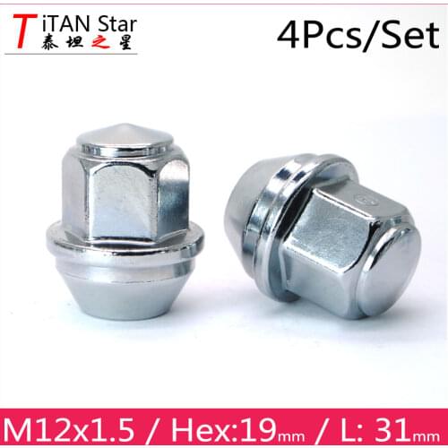 4PCS M12x1.5 OEM OE Stock Factory Wheels Rims Acorn Lug Nuts 1.5 FOR Ford Focus FUSION ECOSPORT ESCAPE RANGER Lincoln MKZ MKC