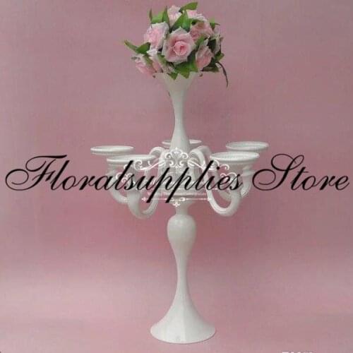 Beautiful high wedding candlestick flower holder / candle holder for wedding table decoration