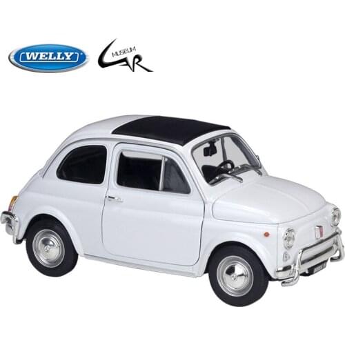 WELLY 1:18 Model Car Simulation Alloy Metal Toy Car Childrens Toy Gift Collection Model Toy Gifts Fiat 500L