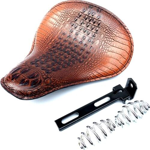 Motorcycle Leather Solo Passenger Seat Cover Cowl Pad For Harley Sportster Bobber Chopper Custom