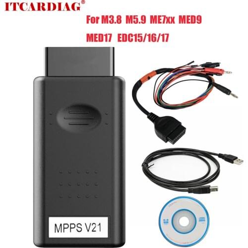 MPPS V18 MPPS V16 Ecu Chip Tuning Tool MPPS V18.12.3.8 MAIN + TRICORE + MULTIBOOT with Breakout Tricore Cable Diagnostic Tool