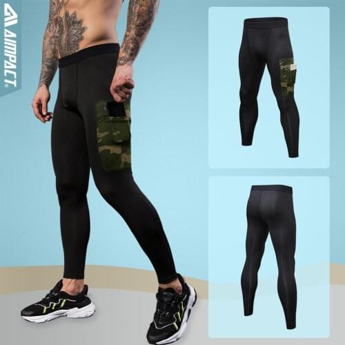 Aimpact Mens Sexy Tight Pants Slim Fitted Active Gymi Pants Crossfit Sporty Runningi Leggings Fitness Mens Workout Pants AM18