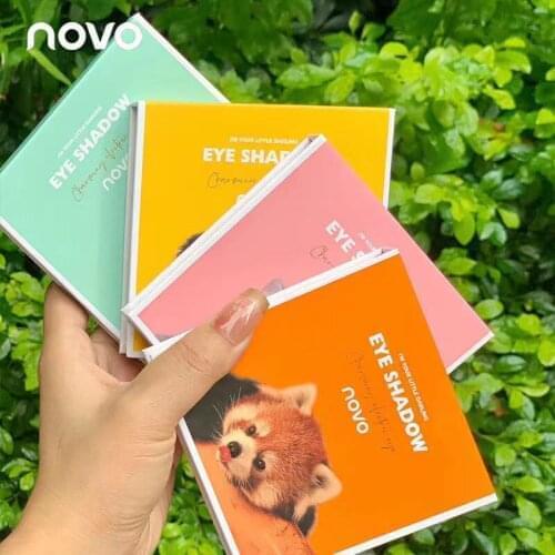 NOVO Nine-color Silk Slide Eyeshadow Palette Net Red Explosion Student Cheap Pearlescent Matte Earth Color Eyeshadow