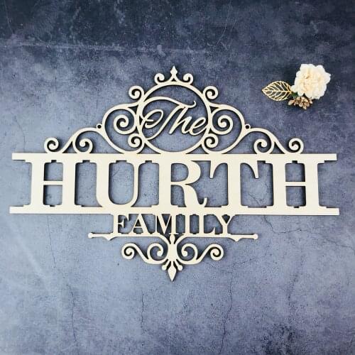 Personalized Monogram Wall Wooden Name Table Sign,Custom Outdoor Hanging Family Name Wood Sign, Mr & Mrs Wedding Decor Supplies