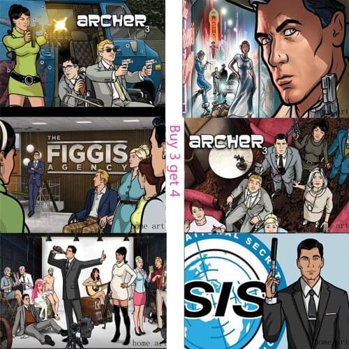 Archer Poster Clear Image Wall Stickers Home Decoration High Quality Prints White Coated Paper home art Brand