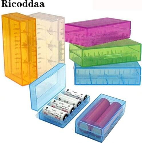 18650 Battery Case Plastic Protective Battery Storage Boxes Holder For 18350 CR123A 18500 Battery Accessories Drop Shipping