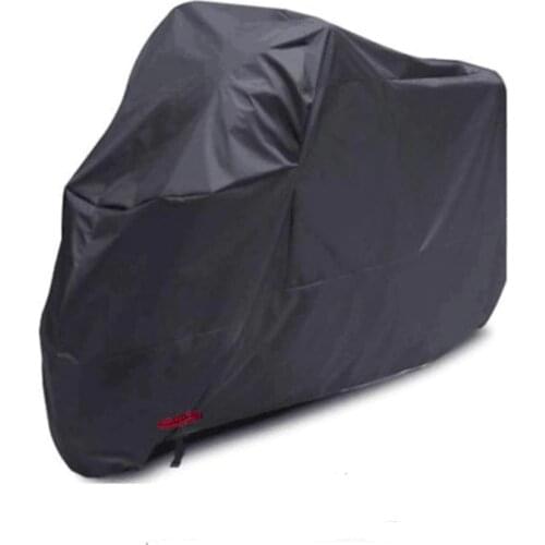 Durable Motorcycle Cover Motorbike Protector w/ Lock Hole 295x110x140cm