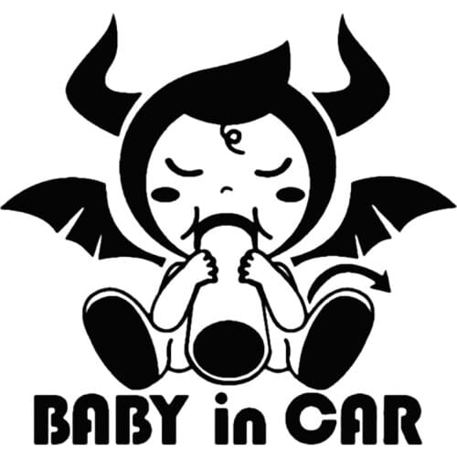 S51196 Various Sizes/Colors Car Stickers Vinyl Decal BABY IN CAR Motorcycle Decorative Accessories