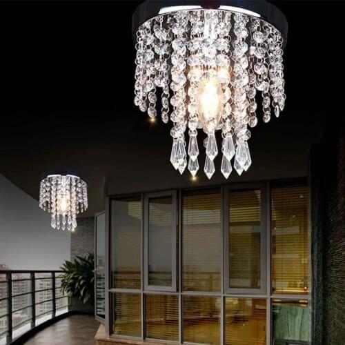 Modern crystal chandelier E14 5W light source bedroom living room chandelier indoor lighting