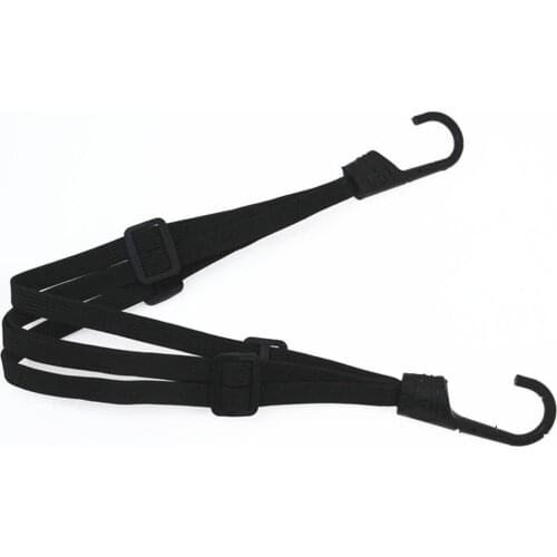 Universal 60cm Motorcycle Luggage Mesh Strap Fixed Elastic Buckle Rope Motorcycle Helmet Net Bandage Black