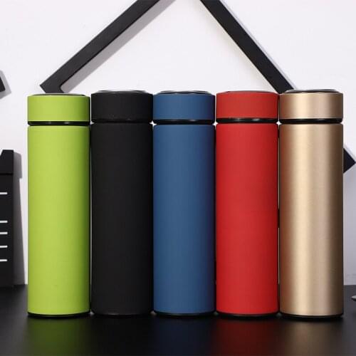 Vacuum Flask 304 Thermos Mug Coffee For Tea Stainless Steel Cup Portable Car Insulated Bottle Travel Thermal Mug tumbler 500ml