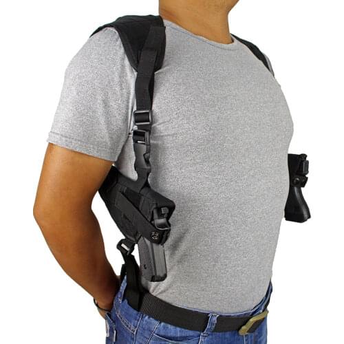Military Tactical Double Shoulder Gun Holsters Concealed Carry Dual Pistol Pouch Army Hunting Accessories Airsoft Handgun Holder