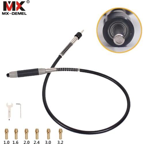 MX-DEMEL Rotary Grinder Tool Dremel Flexible Shaft Fits for 400W Dremel Rotary Tools 110cm with 6 Chuck for Dremel Accessories