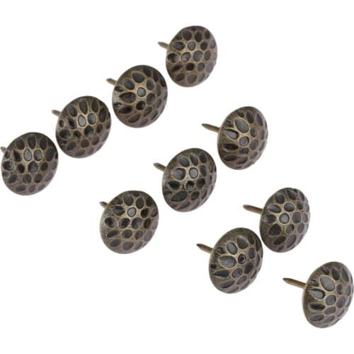 10pcs Antique Upholstery Nail Tachas Jewelry Gift Box Sofa Decorative Furniture Nails Tacks Stud Pushpin Hardware 19*20mm