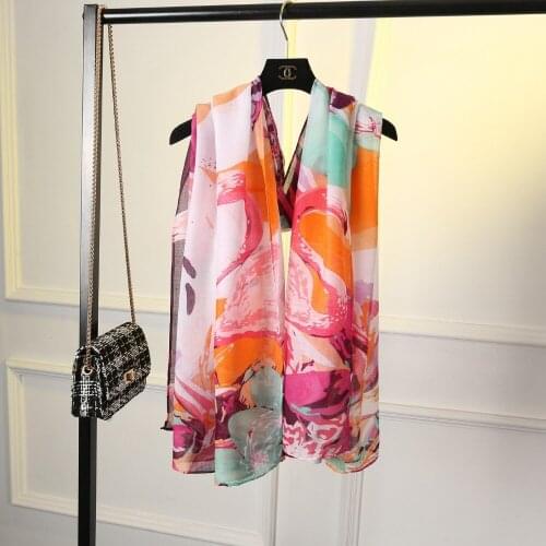 2016 Women Ombre Blossom Bird Flamingo Scarf Quality Cotton Scarf Shawls Wraps Hijabs 10pcs/Lot