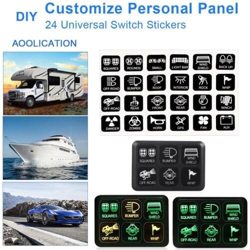 6-Position Switch Panel Electronic Relay System Circuit Control Box Fuse Relay Box Wiring Harness Assemblies For Car Truck Boat