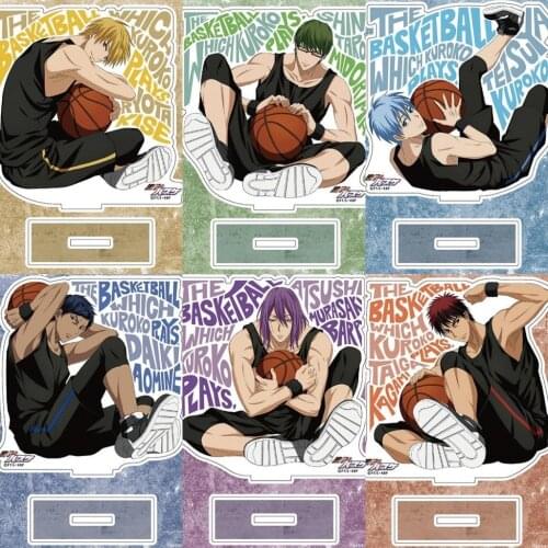 Anime Kurokos Basketball Kuroko Tetsuya Kagami Taiga Hyuga Junpei Acrylic Figure Stand Display Model Plate Decor Cosplay Gifts
