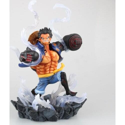 Anime One Piece Luffy Gear 4 Fourth With Aura PVC Action Figure Collectible Model Kids Toys Doll 26cm