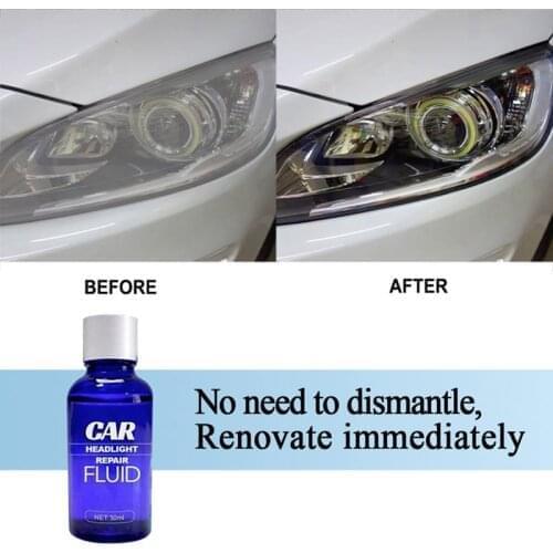 Car Headlight Repair Fluid Universal Scratches Remover Retreading Maintenance Tool Auto Head Light Polish Clean Tools 30ML