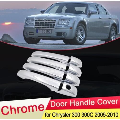 For Chrysler 300 300C 2005 2006 2007 2008 2009 2010 MK1 Luxurious Chrome Door Handle Cover Trim Catch Car Styling Accessories