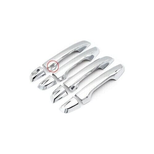 LHD Door Handle With Smart Key Hole Cover Trim 8pcs For Honda CR-V CRV 2017-2019