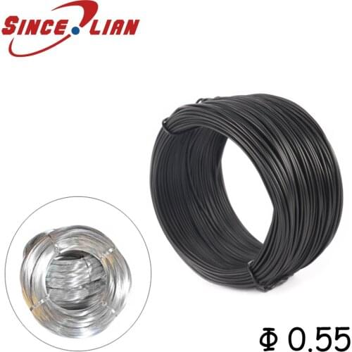 Cable Tie Galvanized Tie Wire 0.55mm 85 Meters Black White Flate Shape For Garden Wire Cable Arrangement Flat Type