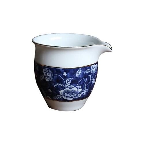 Ceramics Fair Tea Cup Blue And White Porcelain Kung Fu Da Hong Pao Black Tea Filter Tea Set Accessories Teaware Free Shipping