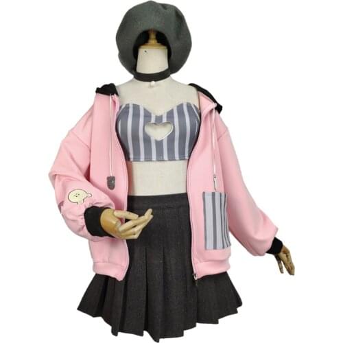 Anime Demon Slayer Kimetsu No Yaiba Kanroji Mitsuri Cosplay Costume Women Girls Role Play Full Set Halloween Carnival Uniforms