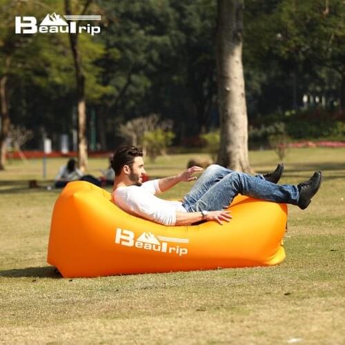 BEAUTRIP Outdoor Inflatable Air Lounger Sleeping Bag Camping Mat Beach Sofa Airbed Mattress Camp Lounge Chair Air Hammock Couch