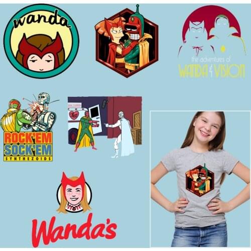 Roles of American TV series Vinyl Sticker For Clothes Thermal transfer printing Heat-sensitive patches Ironing stickers