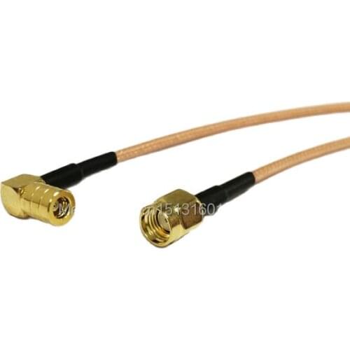 New Modem Coaxial Cable RP-SMA Male Plug To SMB Female Jack Right Angle Connector RG316 Cable 15CM 6inch Adapter RF Pigtail