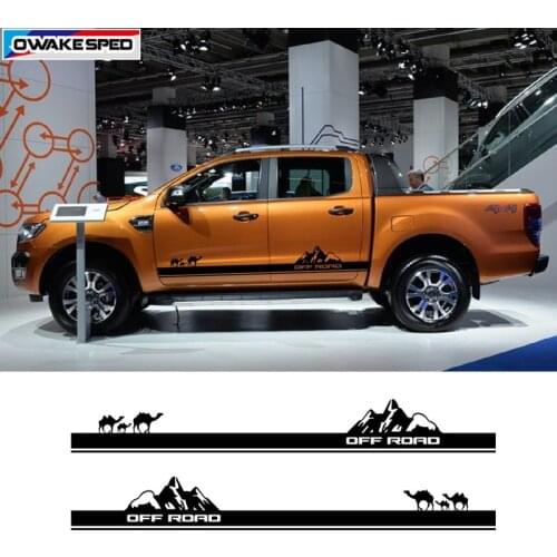 Pickup Truck Decor Vinyl Decal Off Road Mountain Graphics Sticker Car Camel Styling Auto Body Door Side Customized Sticker