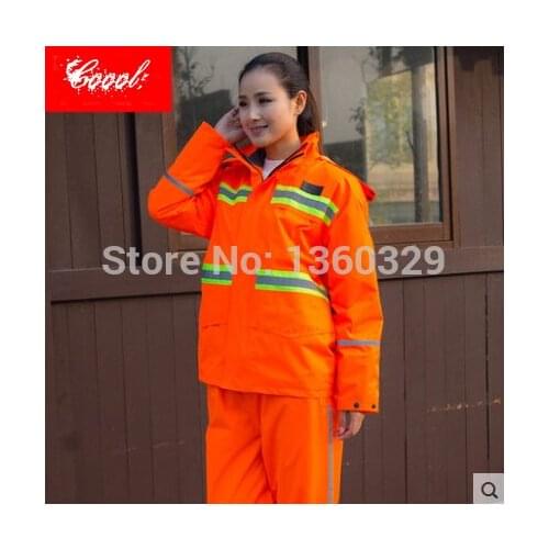 Safe Thickening Rain Coat Women Men Working capa para lluvia burbe rry impermeable fille Rain Jacket Mens Rainwear FreeShipping