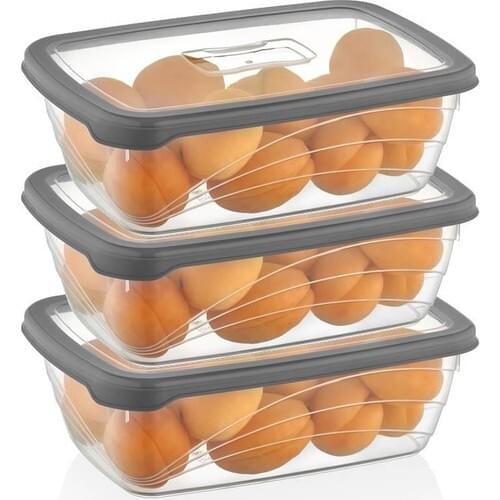 Qlux Bio Storage Container No.4 Anthracite L-00761 (3 Pcs)