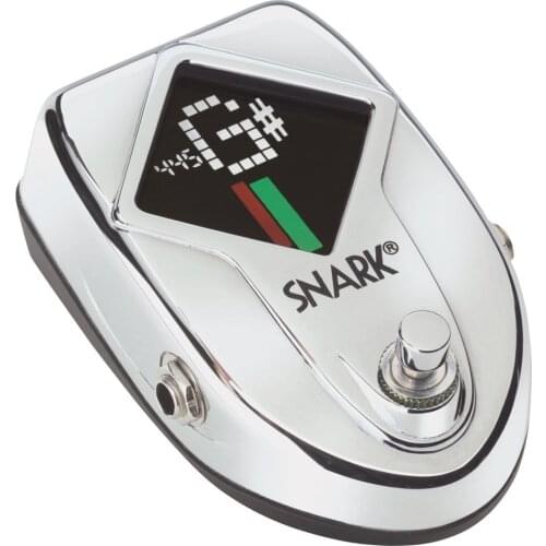 Snark SN-10S Stage & Studio Tuner Silver Fully Chromatic True Bypass Guitar Pedal Tuner