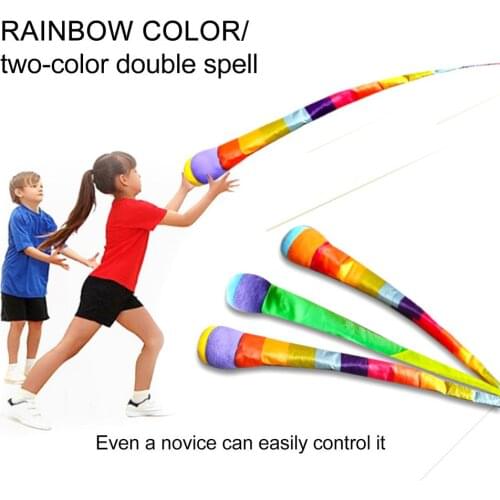 Sports Toy Hand Throwing Ribbon Rainbow Meteor Ball Sandbags Bean Bag Children Outdoor Games Toys For Kids Boys Girls