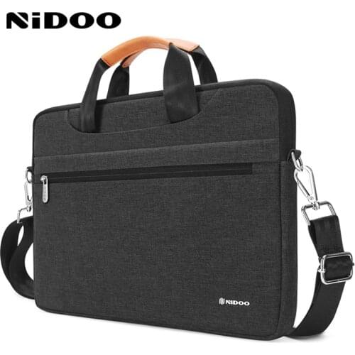 NIDOO Laptop Bag Sleeve 10 13 14 15.6 17.3 Inch Waterproof Notebook Case For Macbook Air Pro Computer Shoulder Handbag Briefcase