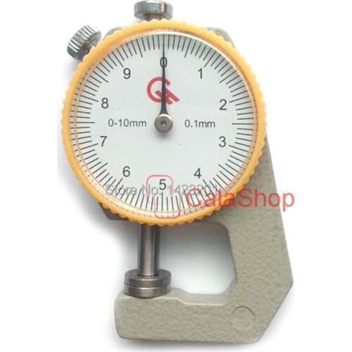 1 Pcs / Lot Flat Thickness Gauge Leather Thickness Meter Tester 0-10mm for Leather Craft Tools