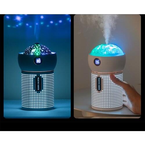 630ml Air Humidifier Aroma Diffuser USB Rechargeable Portable Essential Oil Humidificador Aroma Diffuser Night Light for Home