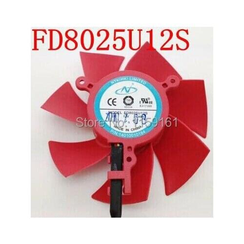 Free Shipping XFX HD5870 HD5850 NTK FD8025U12S 12V 0.48A XFX graphics card fan