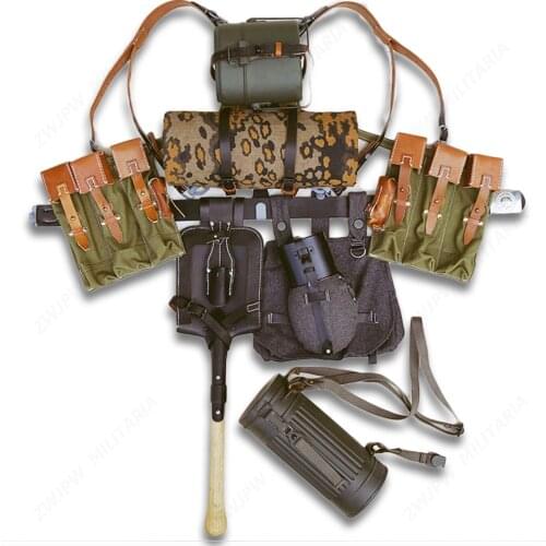 WW2 WWII GERMAN ARMY MP44/STG CANVAS FIELD GEAR PACKAGE SOLDIER EQUIPMENT COMBINATION MILITARY COLLECTION WAR REENACTMENTS