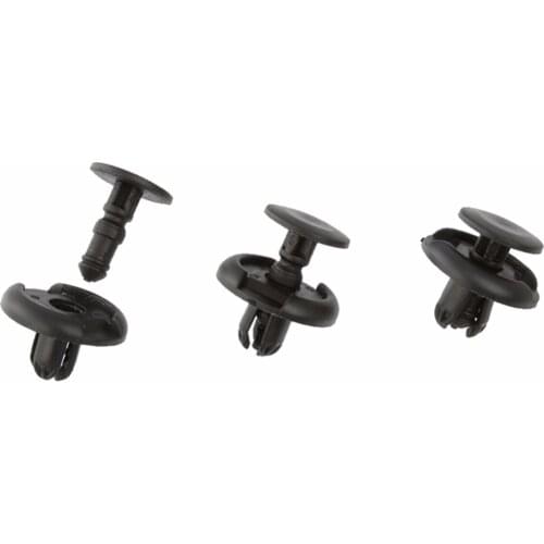 100pcs Car Liner Fastener Rivet Push Clips Retainer for 7mm Hole for Toyota Bumper Fender Mudguard Panel Clip Screw Accessories