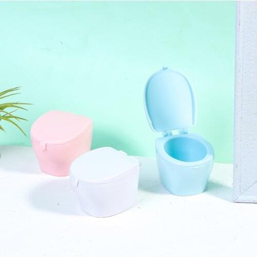 1:12 Dollhouse Miniature Closestool Toilet Dolls House Bathroom Toilet Suction Toilet Brush Accessories