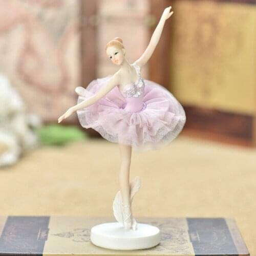 1pcs modern Resin Ballet girl Creative Dancer miniature figurines table top arts and crafts home decoration birthday present