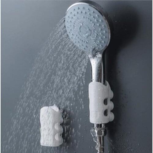 1Pcs Portable Shower Head Holder suction cup Home Bathroom Shower Adjustable Holder Silicone Wall Suction Vacuum Cup