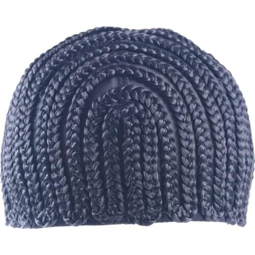 Super Elastic Cornrow Cap for Weave Crochet Braid Wig Caps for Making Wigs Top Quality Weaving Braid Cap Wig Net Black Color 1Pc