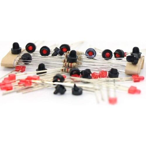 10 sets Target Faces With LEDs for Railway signal N or Z Scale 1 Aspect JTD11 Led turn signal model building kit